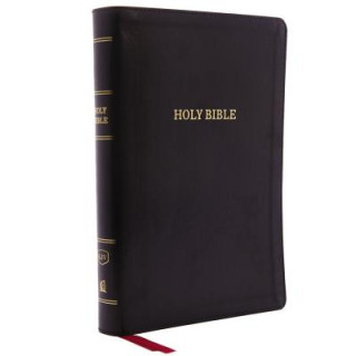 Carte KJV Holy Bible, Giant Print Center-Column Reference Bible, Deluxe Black Leathersoft, Thumb Indexed, 53,000 Cross References,  Red Letter, Comfort Prin Thomas Nelson