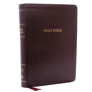 Book KJV, Deluxe Reference Bible, Super Giant Print, Leathersoft, Burgundy, Thumb Indexed, Red Letter Edition, Comfort Print Thomas Nelson