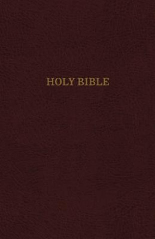 Knjiga KJV, Thinline Reference Bible, Leather-Look, Burgundy, Red Letter, Comfort Print Thomas Nelson