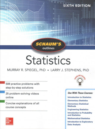 Kniha Schaum's Outline of Statistics, Sixth Edition Murray R Spiegel