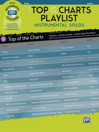 Książka EASY TOP OF THE CHARTS PLAYLIS Alfred Music