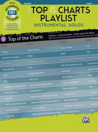 Książka EASY TOP OF THE CHARTS PLAYLIS Alfred Music