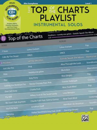 Βιβλίο EASY TOP OF THE CHARTS PLAYLIS Alfred Music