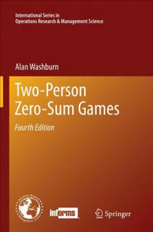 Kniha Two-Person Zero-Sum Games Alan Washburn