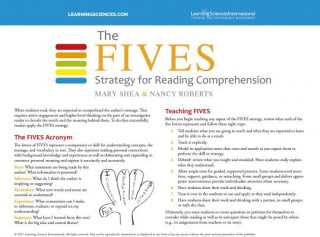 Tiskovina The Fives Strategy for Reading Comprehension Quick Reference Guide Mary Shea