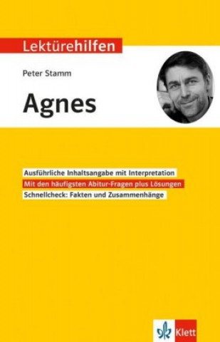 Kniha Klett Lektürehilfen Peter Stamm, Agnes Johannes Wahl