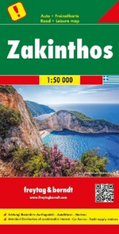 Tiskanica Zakynthos Road Map 1:50 000 