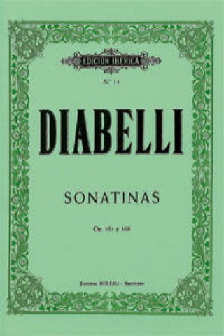 Kniha Sonatinas op. 151 y 168 Antonio Diabelli