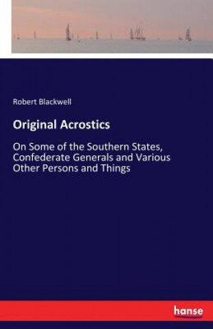 Buch Original Acrostics Robert Blackwell