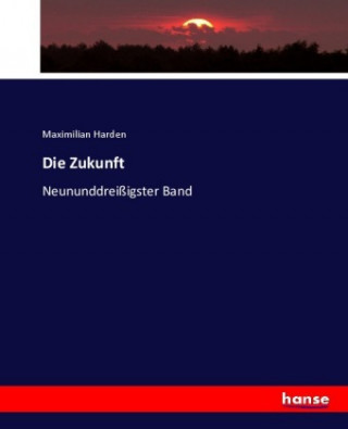 Book Die Zukunft Maximilian Harden