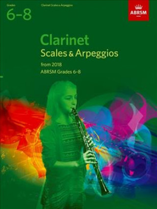 Tiskovina Clarinet Scales & Arpeggios, ABRSM Grades 6-8 ABRSM