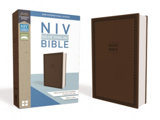 Kniha NIV, Value Thinline Bible, Imitation Leather, Brown Zondervan
