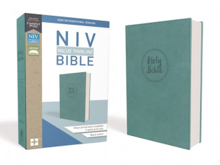Książka NIV, Value Thinline Bible, Imitation Leather, Blue Zondervan