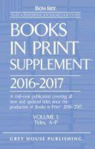 Kniha Books In Print Supplement 2016-17 RR Bowker