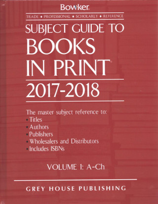 Könyv Subject Guide to Books in Print - 6 Volume Set, 2017/18 RR Bowker