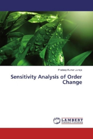 Книга Sensitivity Analysis of Order Change Pradeep Kumar Juneja