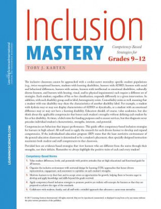 Tiskovina MAP-INCLUSION MASTERY Toby J. Karten