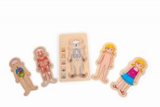 Gra/Zabawka Holzpuzzle Anatomie Mädchen (Kinderpuzzle) small foot