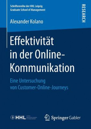 Kniha Effektivitat in Der Online-Kommunikation Alexander Kolano