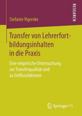 Carte Transfer Von Lehrerfortbildungsinhalten in Die Praxis Stefanie Vigerske