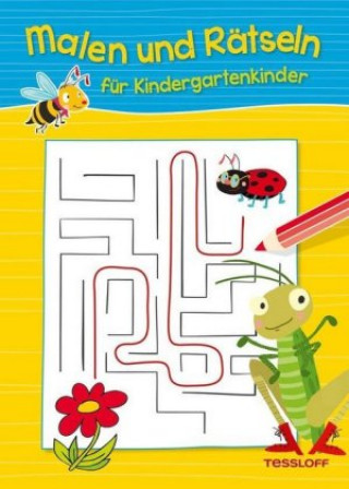 Carte Malen und Rätseln für Kindergartenkinder (Gelb) Ute Haller