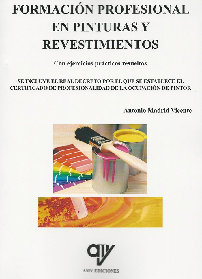 Carte Formación profesional en pinturas y revestimientos Antonio Madrid Vicente