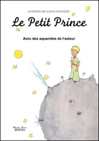Carte Le Petit Prince avec des aquarelles de l'auteur Antoine de Saint-Exupéry