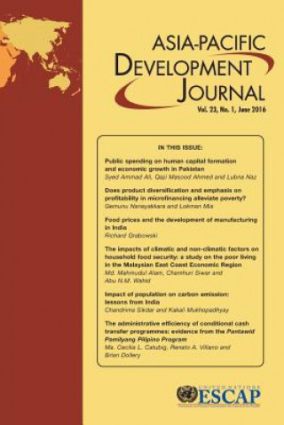 Kniha Asia-Pacific Development Journal, Volume 23, Number 1, June 2016 United Nations Publications