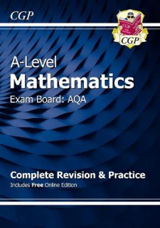 Könyv New A-Level Maths AQA Complete Revision & Practice (with Online Edition & Video Solutions) CGP Books