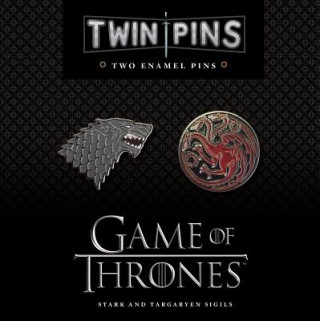 Carte Game of Thrones Twin Pins: Stark and Targaryen Sigils Chronicle Books