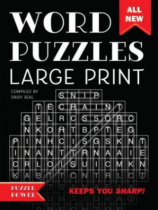 Książka Word Puzzles Large Print Daisy Seal