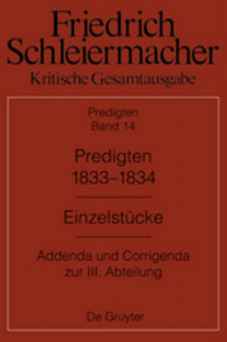 Kniha Predigten 1833-1834 Günter Meckenstock