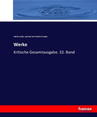 Kniha Werke Martin Luther