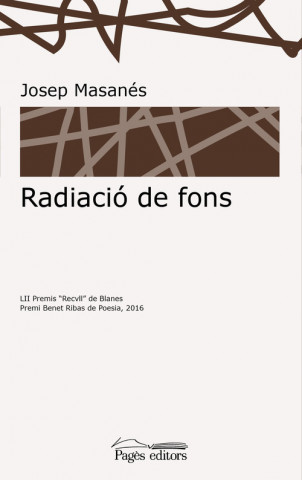 Kniha Radiació de fons JOSEP MASANES NOGUES