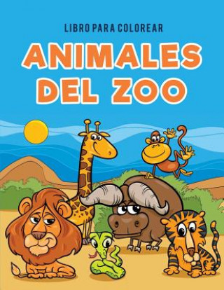 Carte Libro para colorear animales del zoo Coloring Pages for Kids