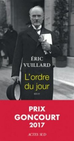 Carte L'ordre du jour (Prix Goncourt 2017) Eric Vuillard
