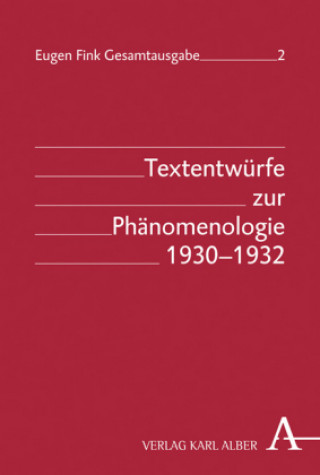 Kniha Textentwürfe zur Phänomenologie 1930-1932 Eugen Fink