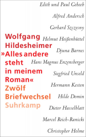 Kniha »Alles andere steht in meinem Roman« Wolfgang Hildesheimer