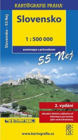 Materiale tipărite Slovensko 55 Nej 1:500 000 