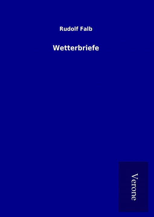 Knjiga Wetterbriefe Rudolf Falb
