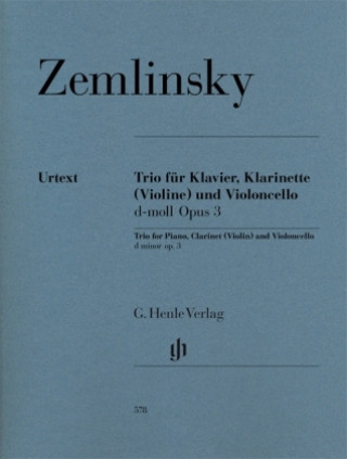 Buch Trio für Klavier, Klarinette (Violine) und Violoncello d-moll op. 3 Alexander Zemlinsky