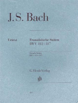 Carte Französische Suiten BWV 812-817 br. Johann Sebastian Bach