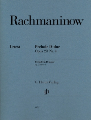 Kniha Prélude D-dur op. 23,4 Sergej Rachmaninow