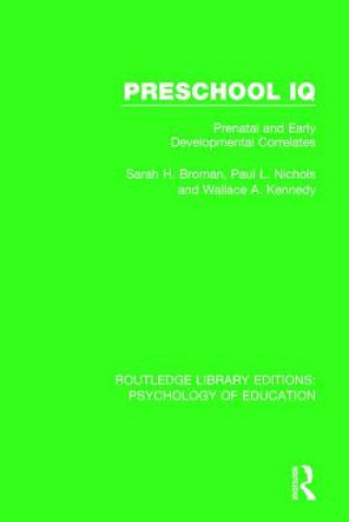 Libro Preschool IQ Sarah H. Broman