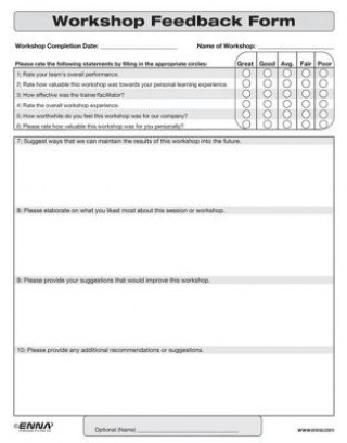 Livro Workshop Feedback Form Enna