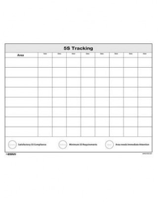 Książka 5S Tracking Sheet Enna