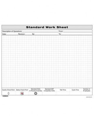 Knjiga Standard Work Sheet Enna