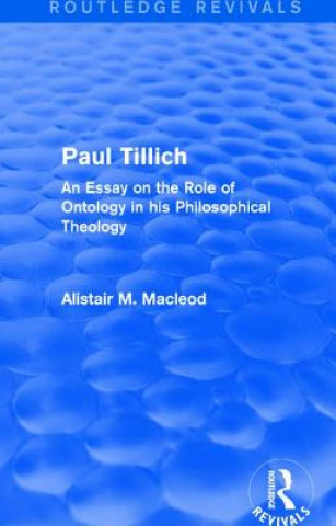 Kniha Paul Tillich Alistair M. Macleod