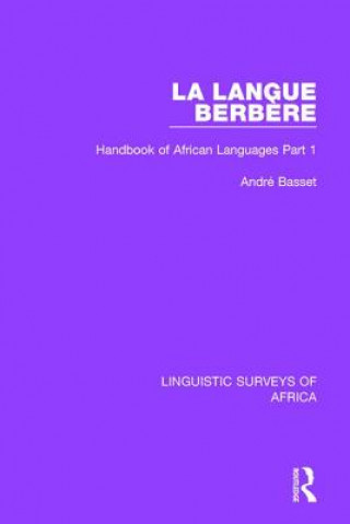 Carte La Langue Berbere BASSET