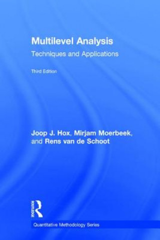 Knjiga Multilevel Analysis Joop J. Hox